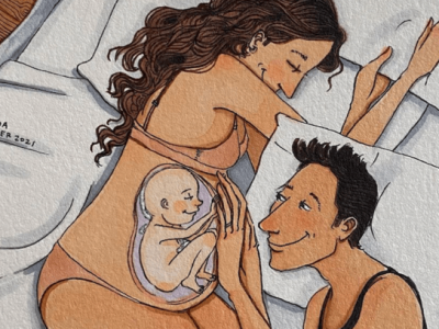 Илустрации кои покажуваат колку е прекрасен патот до мајчинството