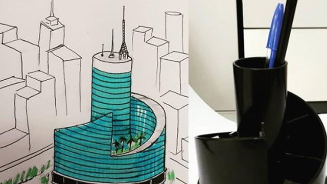 Погледнете ги овие цртежи на згради инспирирани од секојдневни предмети