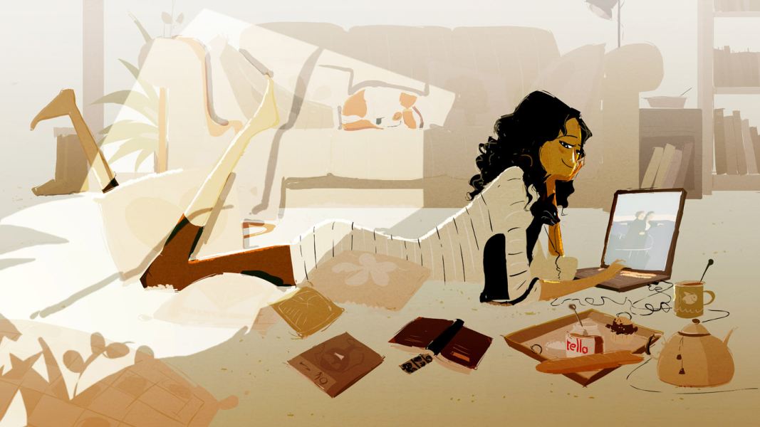 Илустрации кои ја доловуваат убавината на малите моменти во домот