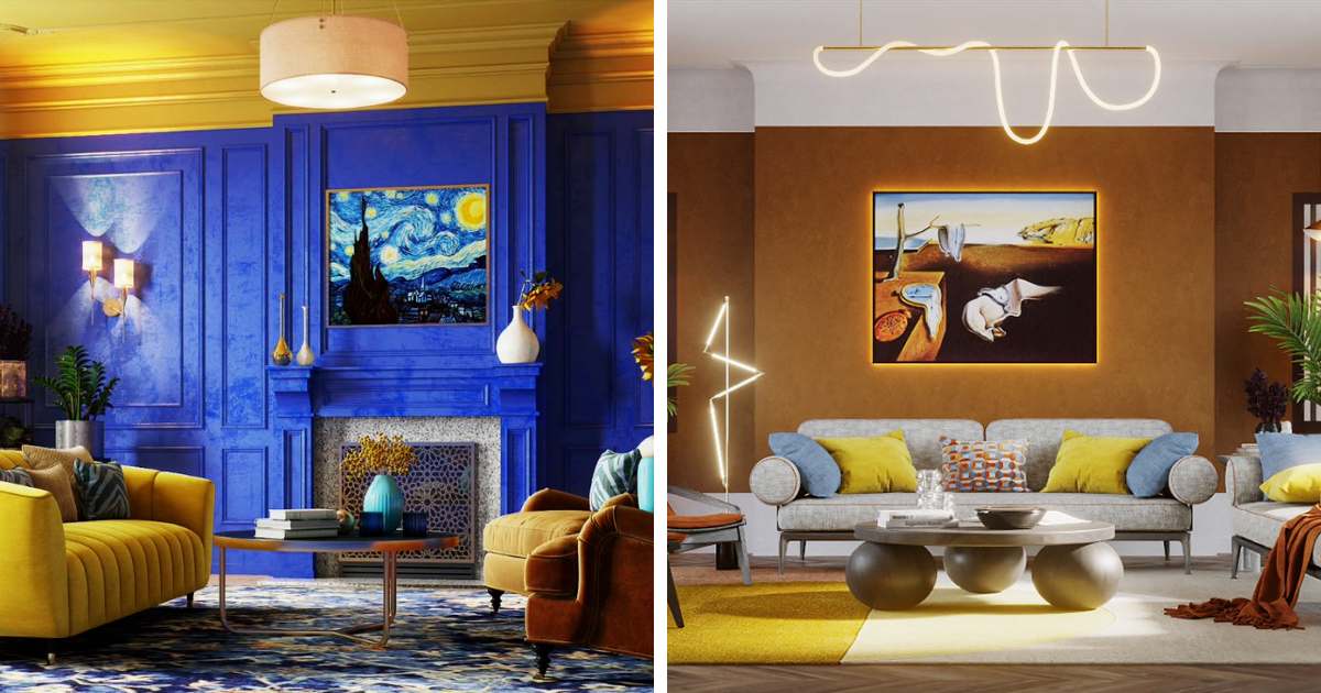 Дизајн на ентериер инспириран од најпознатите уметнички дела