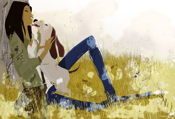 15 илустрации кои совршено ја доловуваат љубовта што ја чувствуваме кон нашите миленици