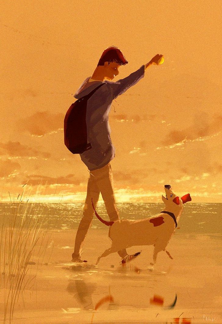 15 илустрации кои совршено ја доловуваат љубовта што ја чувствуваме кон нашите миленици