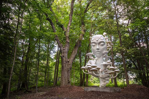 Уметник се обидува да ја долови врската меѓу човекот и природата преку овие скулптури!