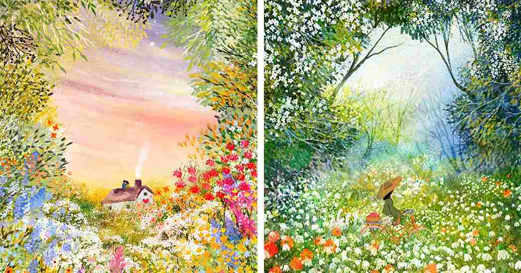 Илустрации со идилични пејзажи кои ќе ви го разубават денот!