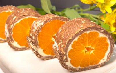 Без брашно и без печење: Рецепт за ролат со мандарини