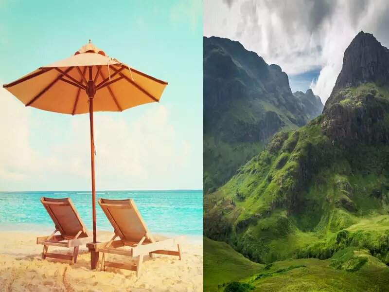 Сакате да одите на одмор на море или на планина? Изборот може да открие многу работи за вас!